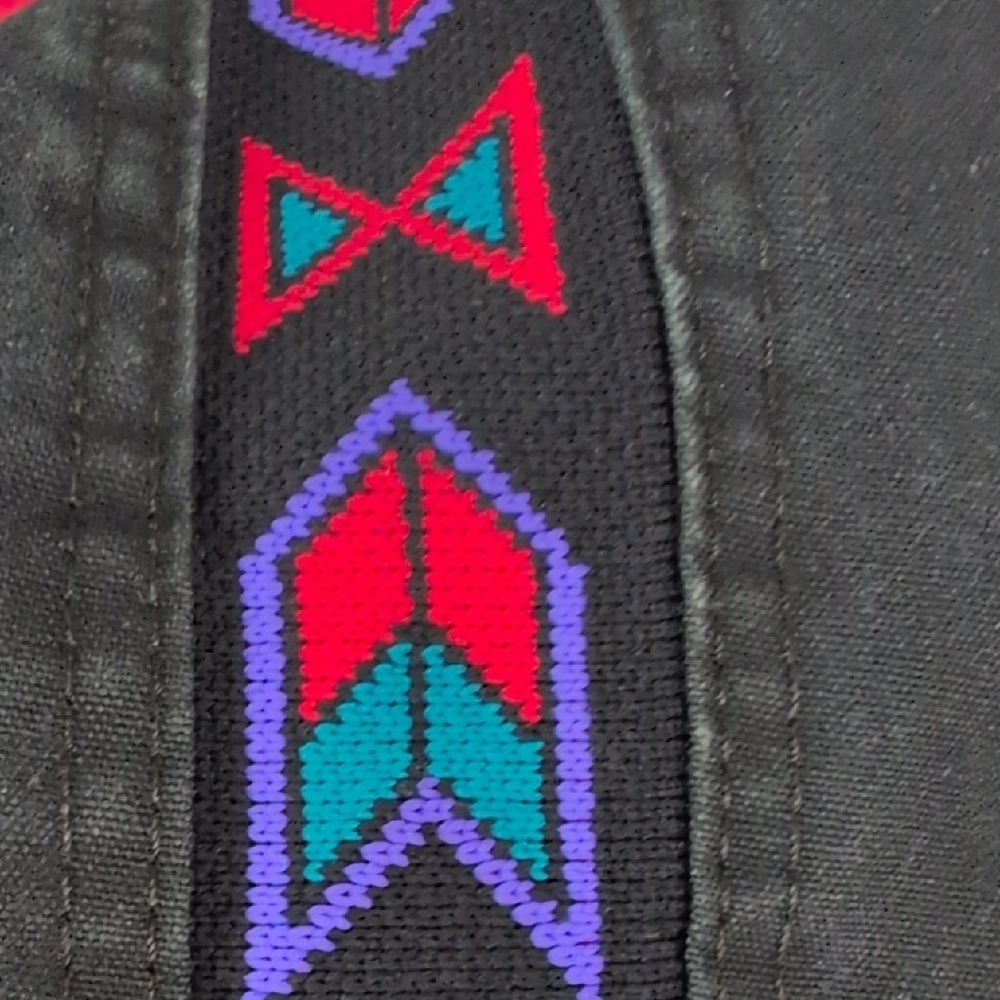 VTG Davis James Southwestern Aztec Pattern Western Bomber Jacket - Made in USA​ - Picture 10 of 14
